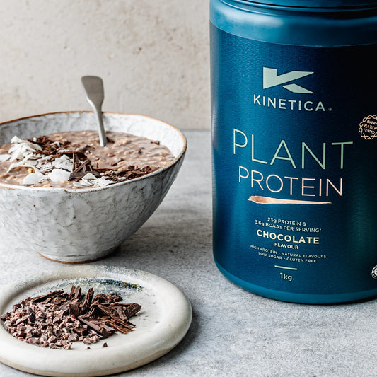 Easy Chocolate Coconut Vegan Protein Overnight Oats - Kinetica Sports
