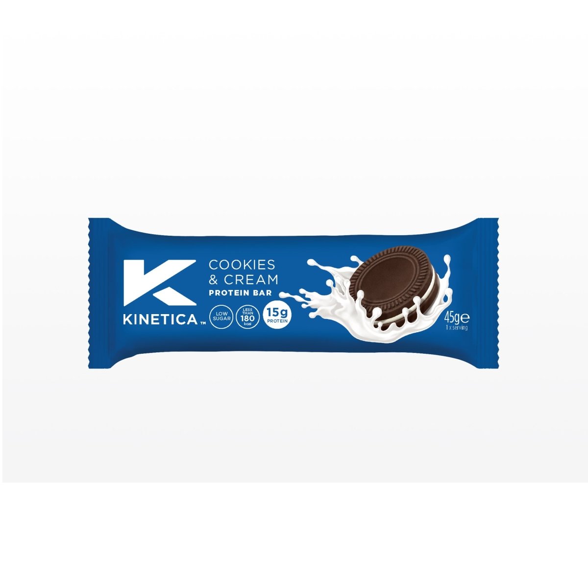 Deluxe Protein Bar Cookies and Cream - 15 x 45g - #kinetica-sports#