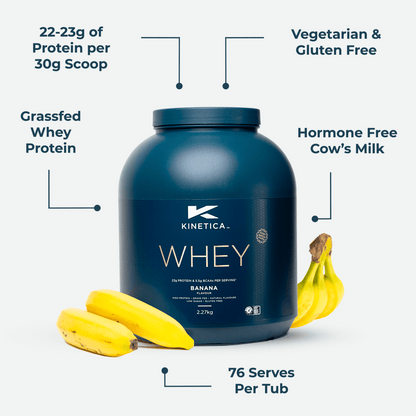 Whey Protein Banana 2.27kg - #kinetica-sports#