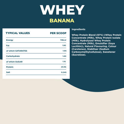 Whey Protein Banana 2.27kg - #kinetica-sports#