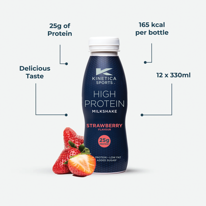 High Protein Milkshake Strawberry - 3 x 330ml