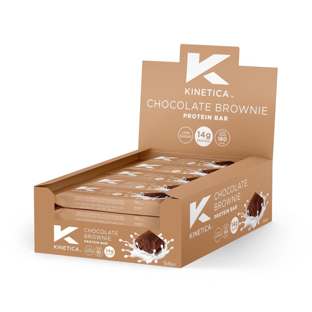 Deluxe Protein Bar Chocolate Brownie - 15 x 45g - #kinetica-sports#