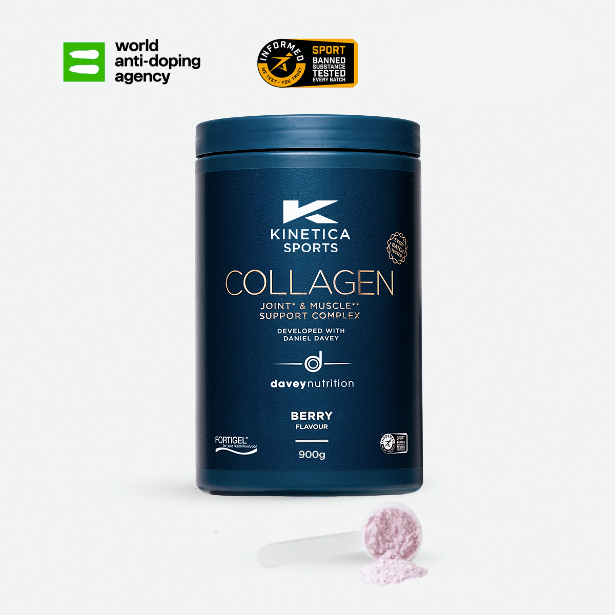 Collagen Powder - Joint & Muscle Support - Berry - 900g | 90 Servings