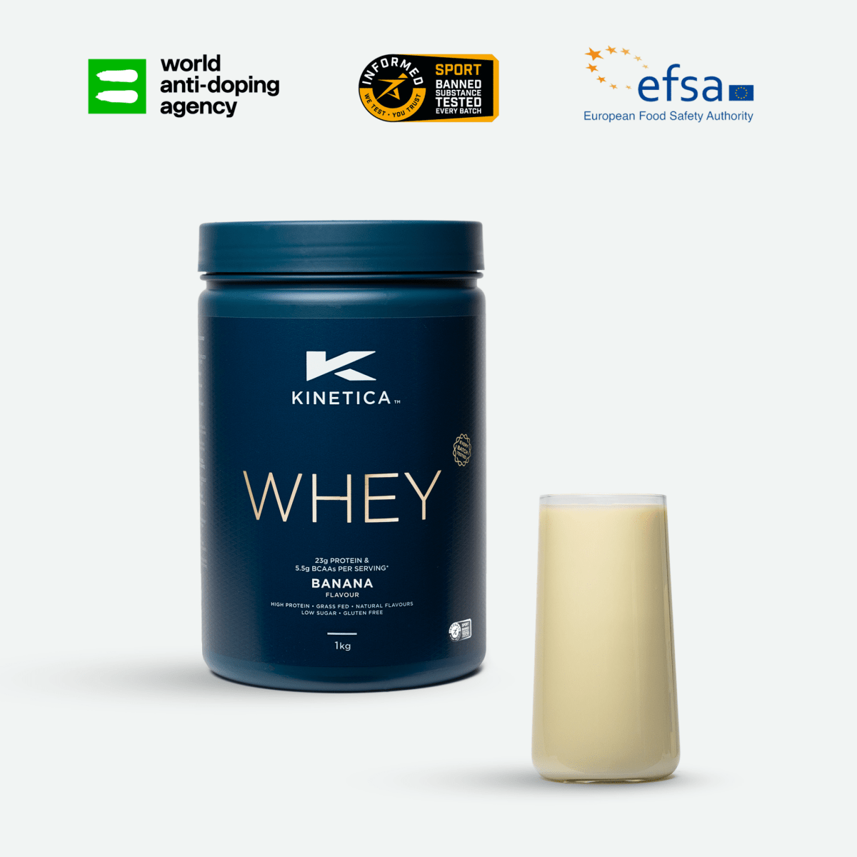 Whey Protein Banana 1kg - #kinetica-sports#