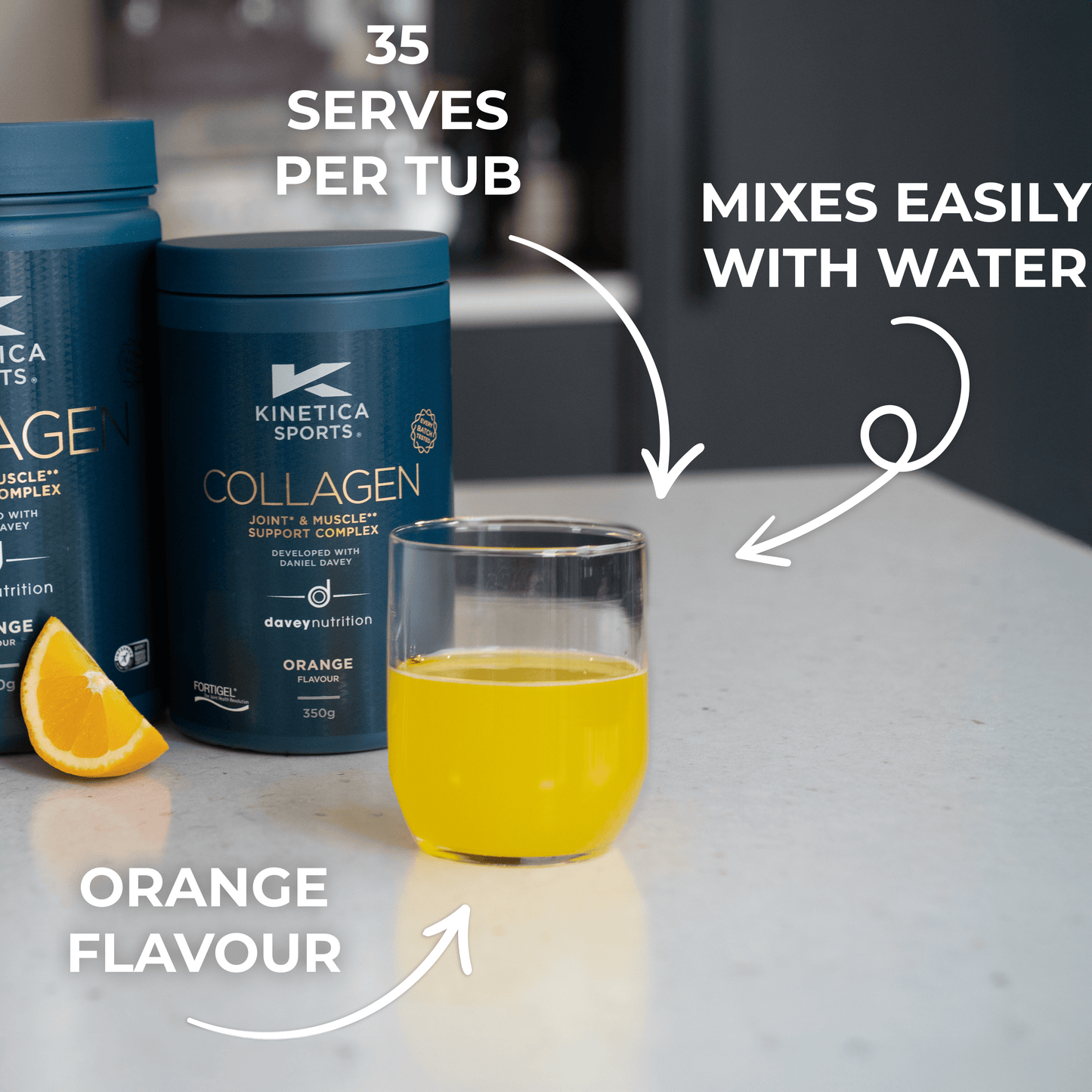 Collagen Powder Joint* & Muscle** Support Complex - 350g - Orange