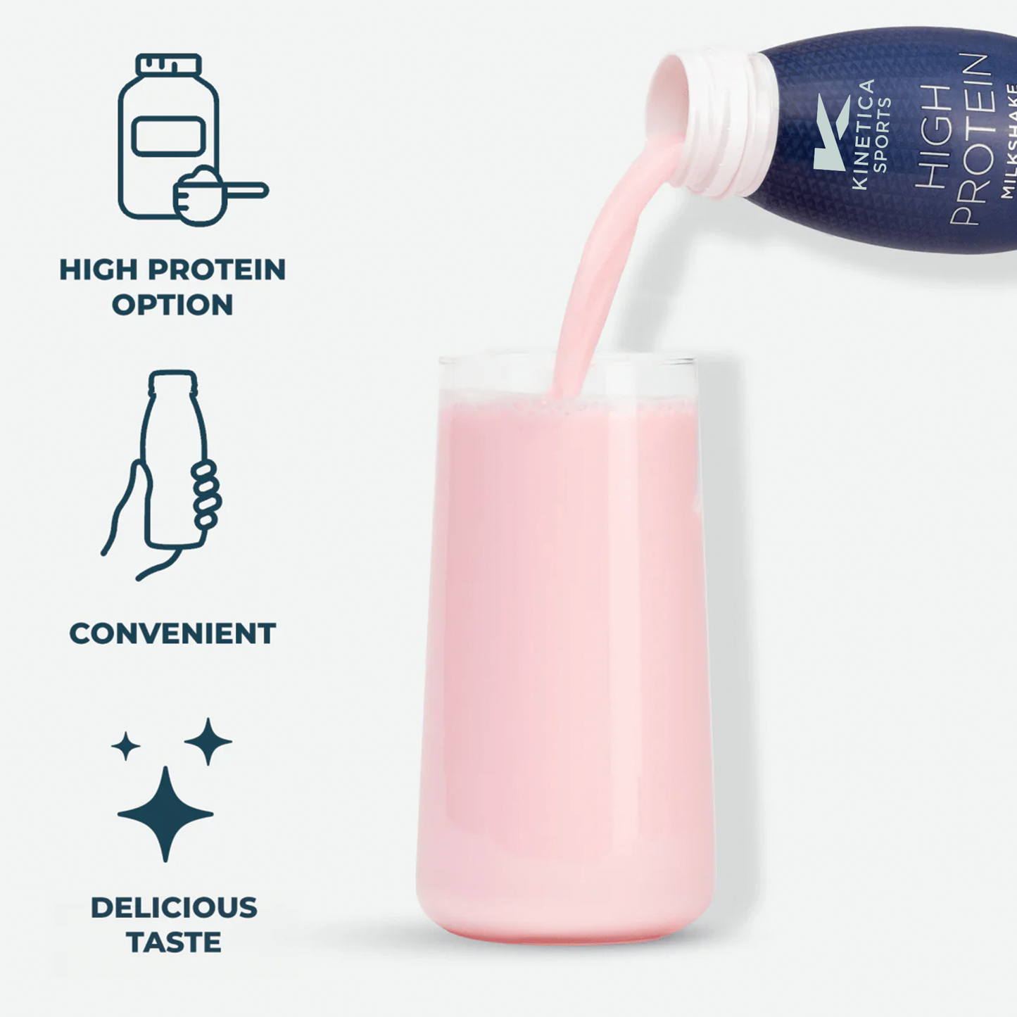 High Protein Milkshake Strawberry - 3 x 330ml