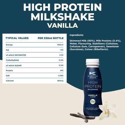High Protein Milkshake Vanilla - 3 x 330ml