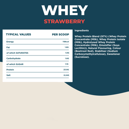 Whey Protein Strawberry 2.27kg - #kinetica-sports#