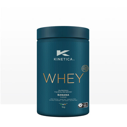 Whey Protein Powder Banana 1kg – Kinetica Sports